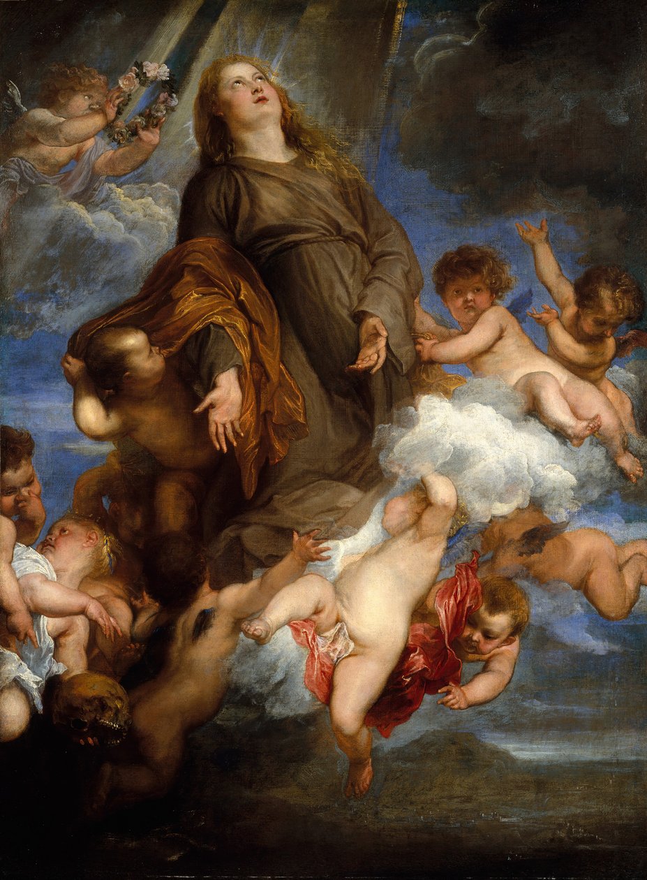 Szent Rozália közbenjáró Palermó pestisjárványa miatt, 1624. alkotó: Anthony van Dyck