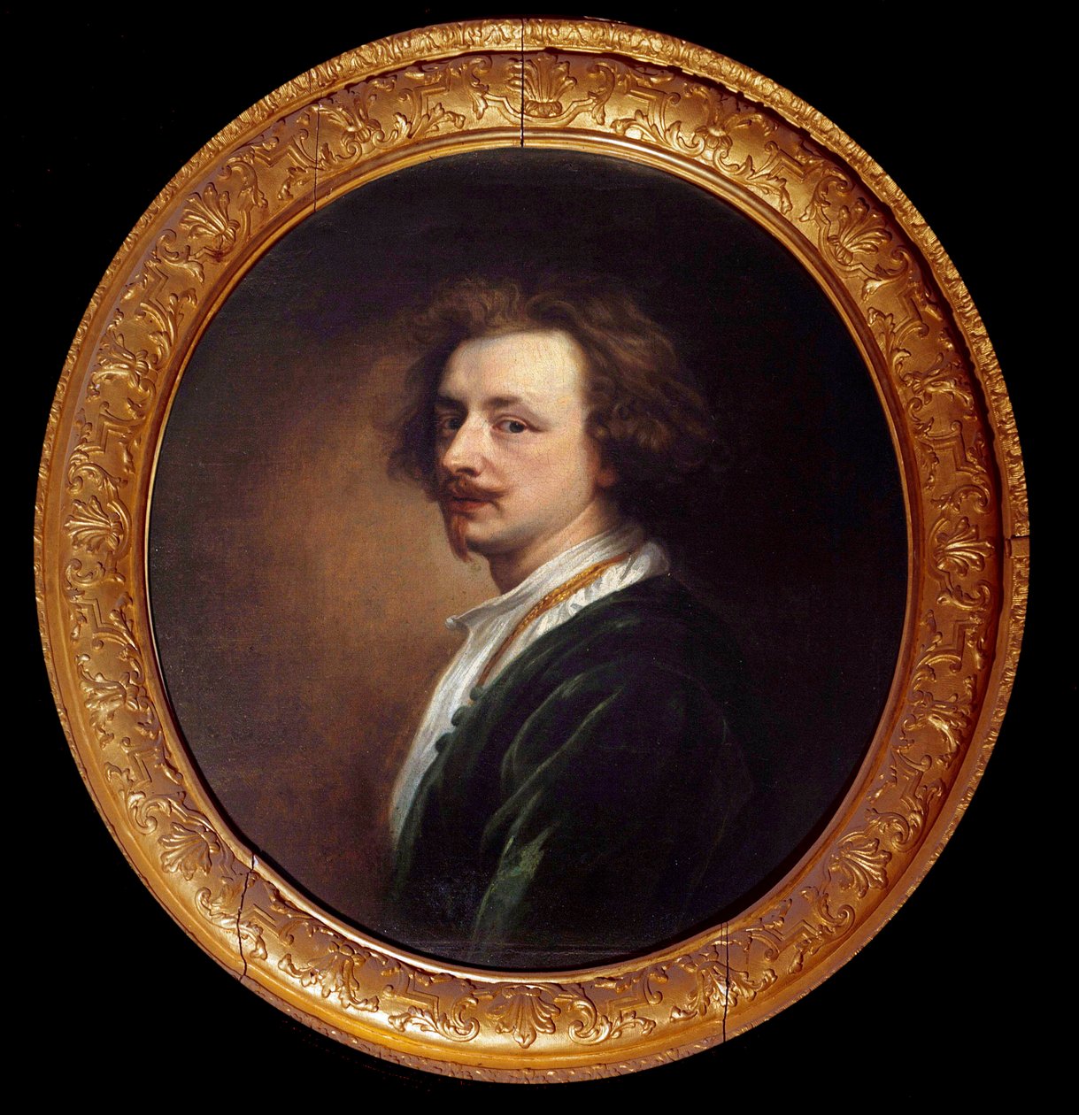 Anton (Antoon vagy Anthony) van Dyck (1599-1641) önarcképfestménye, 17. század V. 0,68x0,58 m - Anton (Antoon vagy Anthony) van Dyck (1599-1641) önarcképe, XVII. 0,68 x 0,58 m. alkotó: Anthony van Dyck