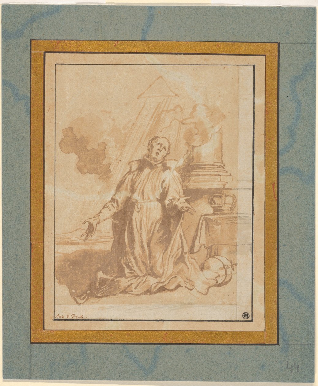 Der selige Aloysius Gonzaga in Ekstase alkotó: Anthony van Dyck