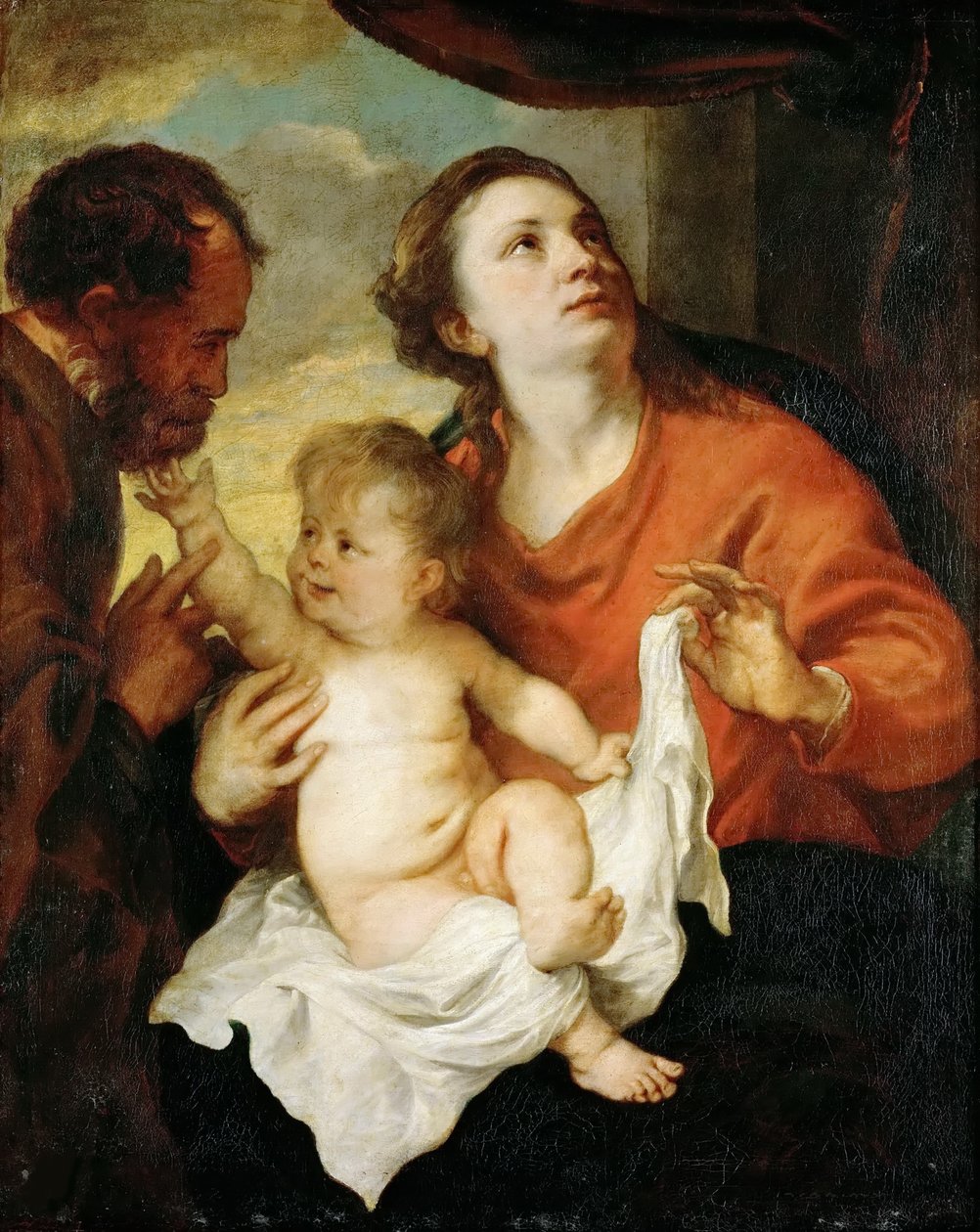 A Szent Család, 1627 körül. alkotó: Anthony van Dyck
