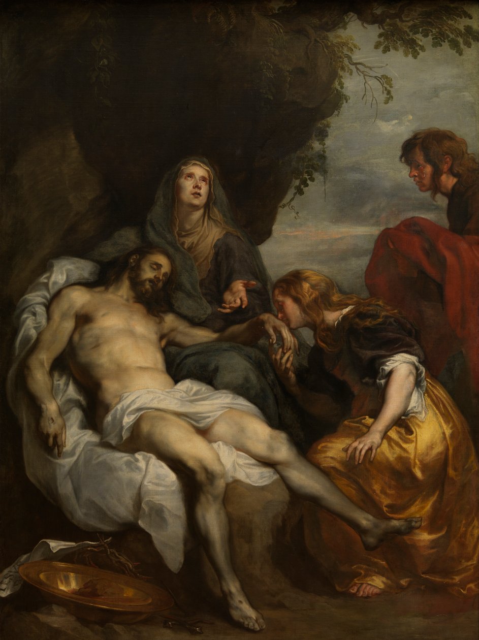 Siralom a halott Krisztus felett, 1629 körül (olaj, vászon) alkotó: Anthony van Dyck