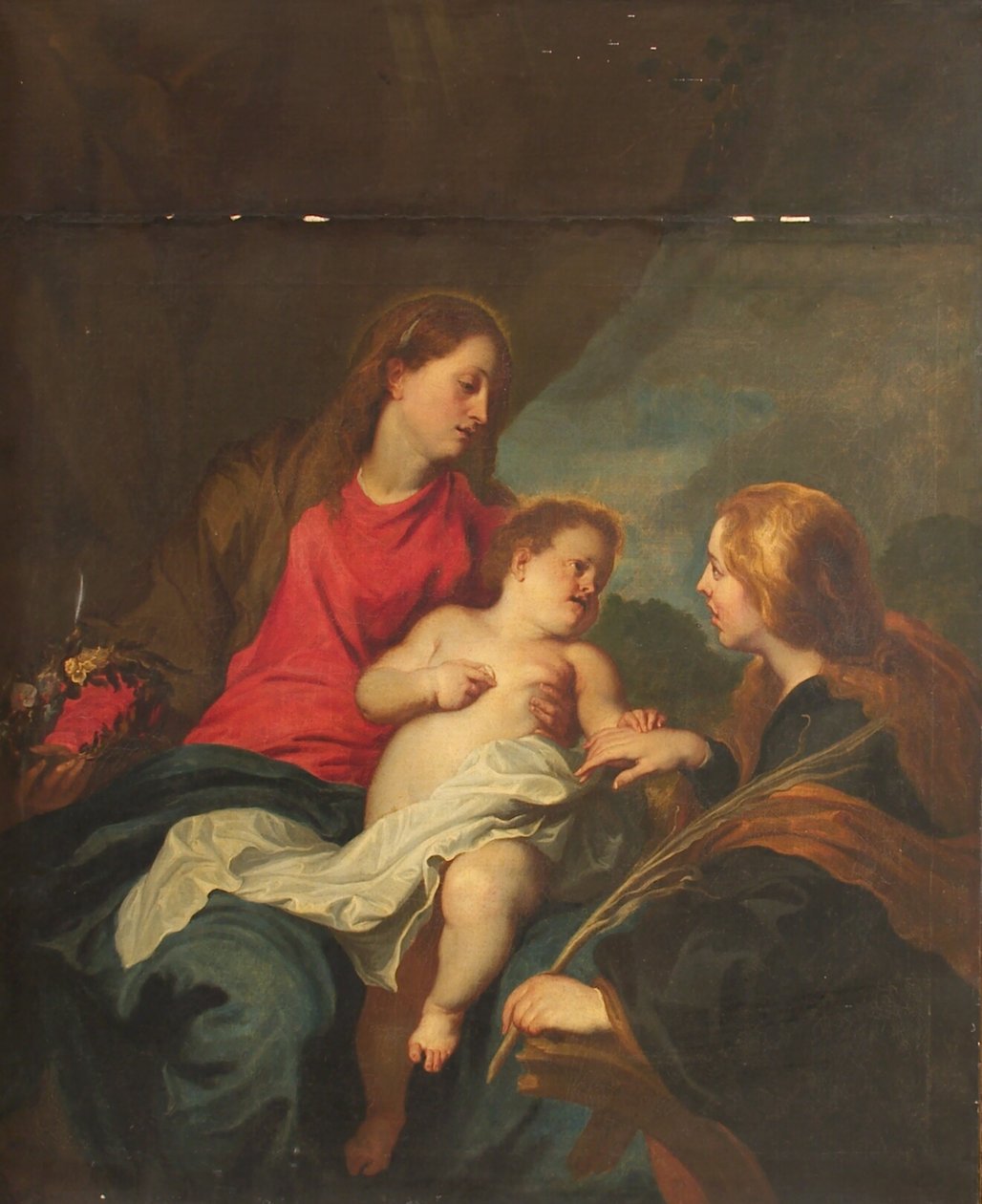 Alexandriai Szent Katalin misztikus házassága alkotó: Anthony van Dyck