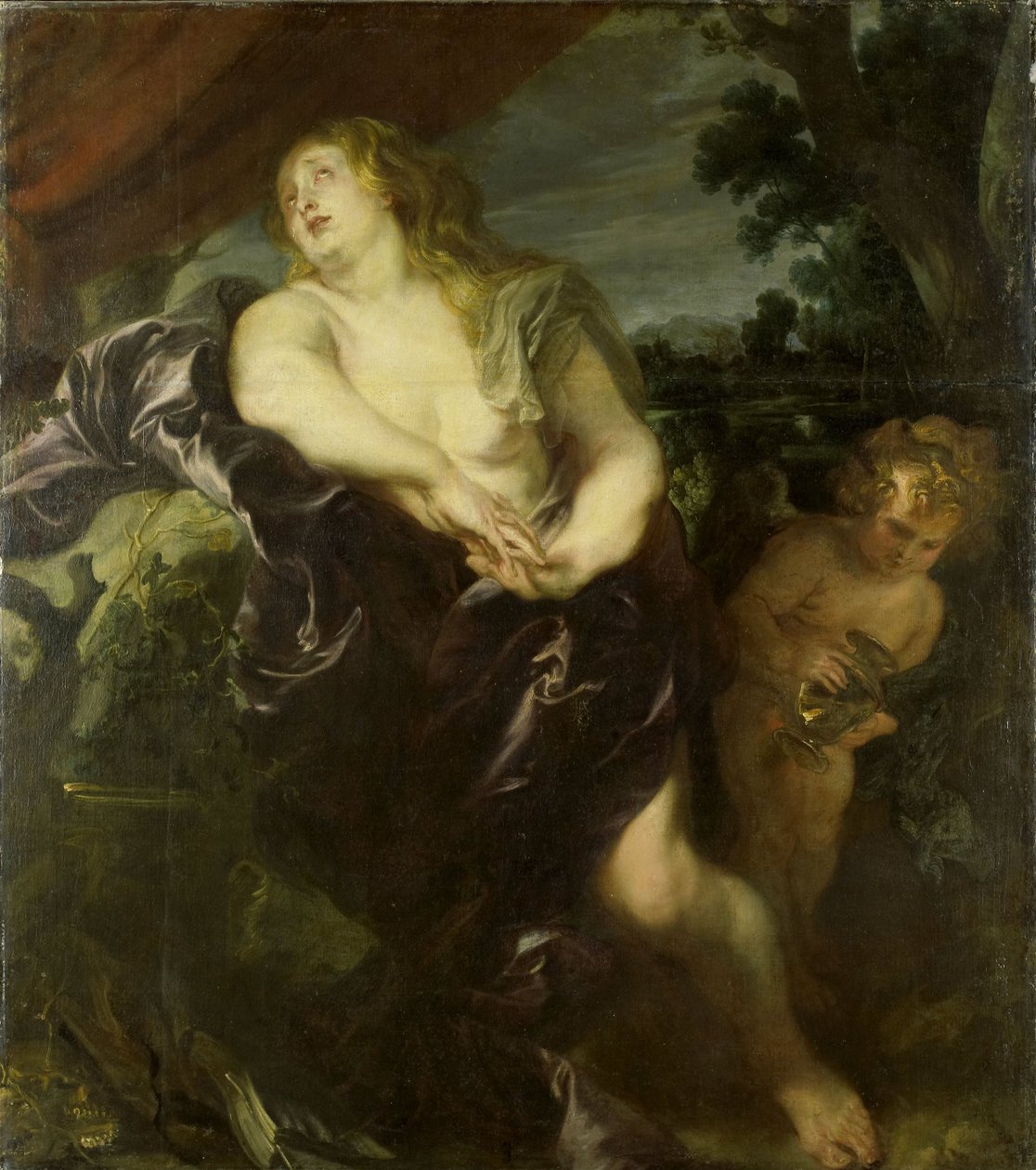 A bűnbánó Mária Magdolna, 1620-35 alkotó: Anthony van Dyck