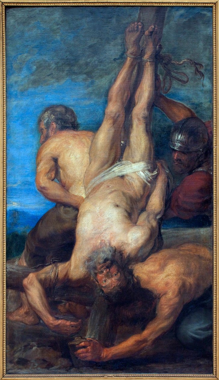 Szent Péter vértanúsága. Antoon Van Dyck (1599-1641) festménye, olaj, vászon alkotó: Anthony van Dyck