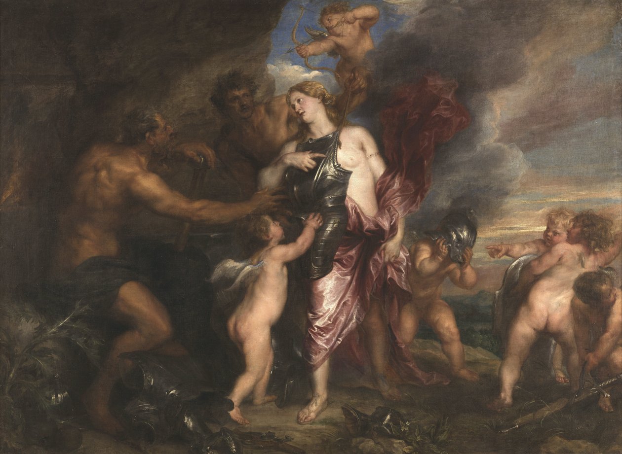 Thetis átveszi Achilles új páncélját Vulcanus kovácsműhelyében alkotó: Anthony van Dyck