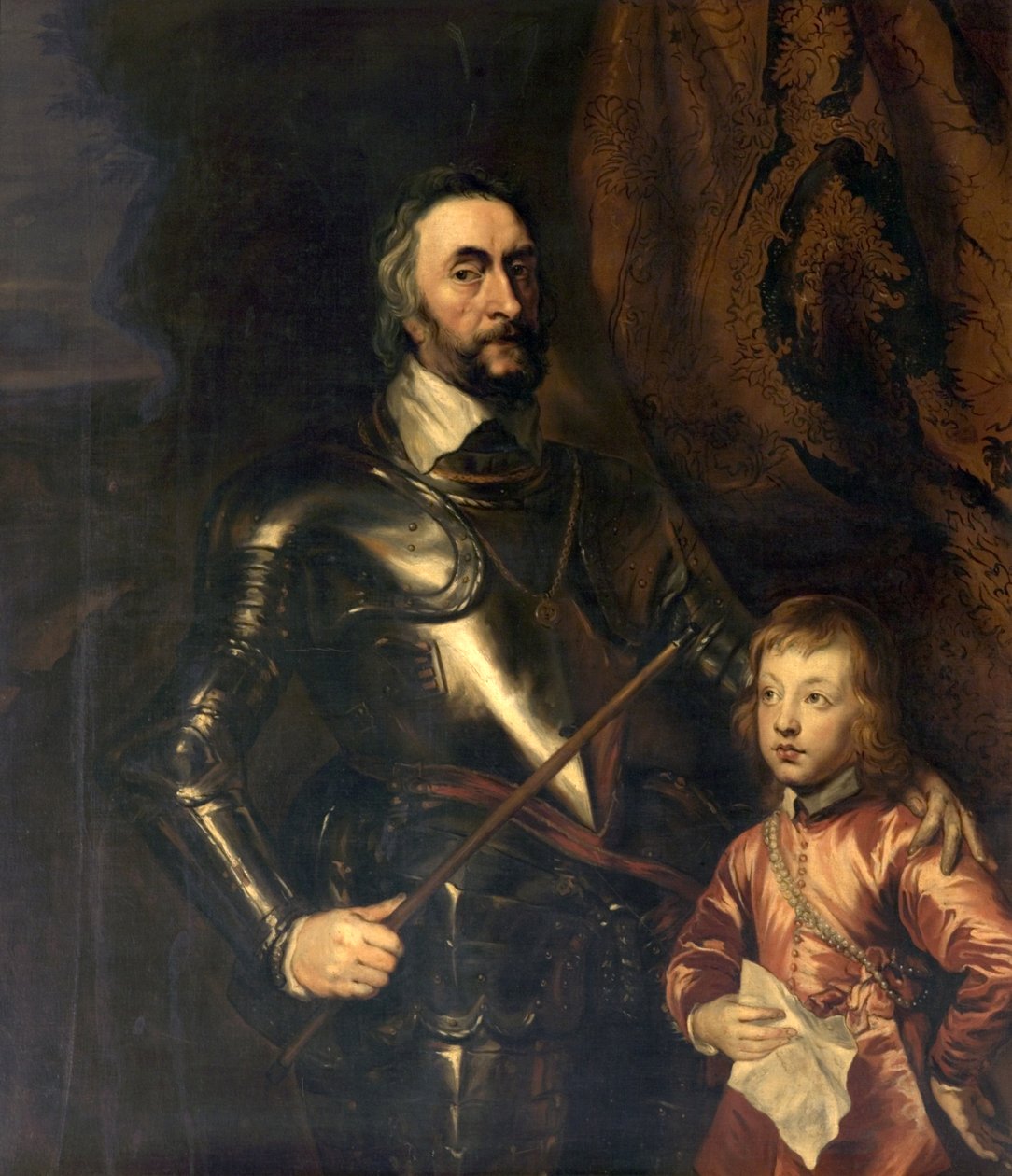 Thomas Howard, Arundel grófja és fia, Lord Maltravers alkotó: Anthony van Dyck