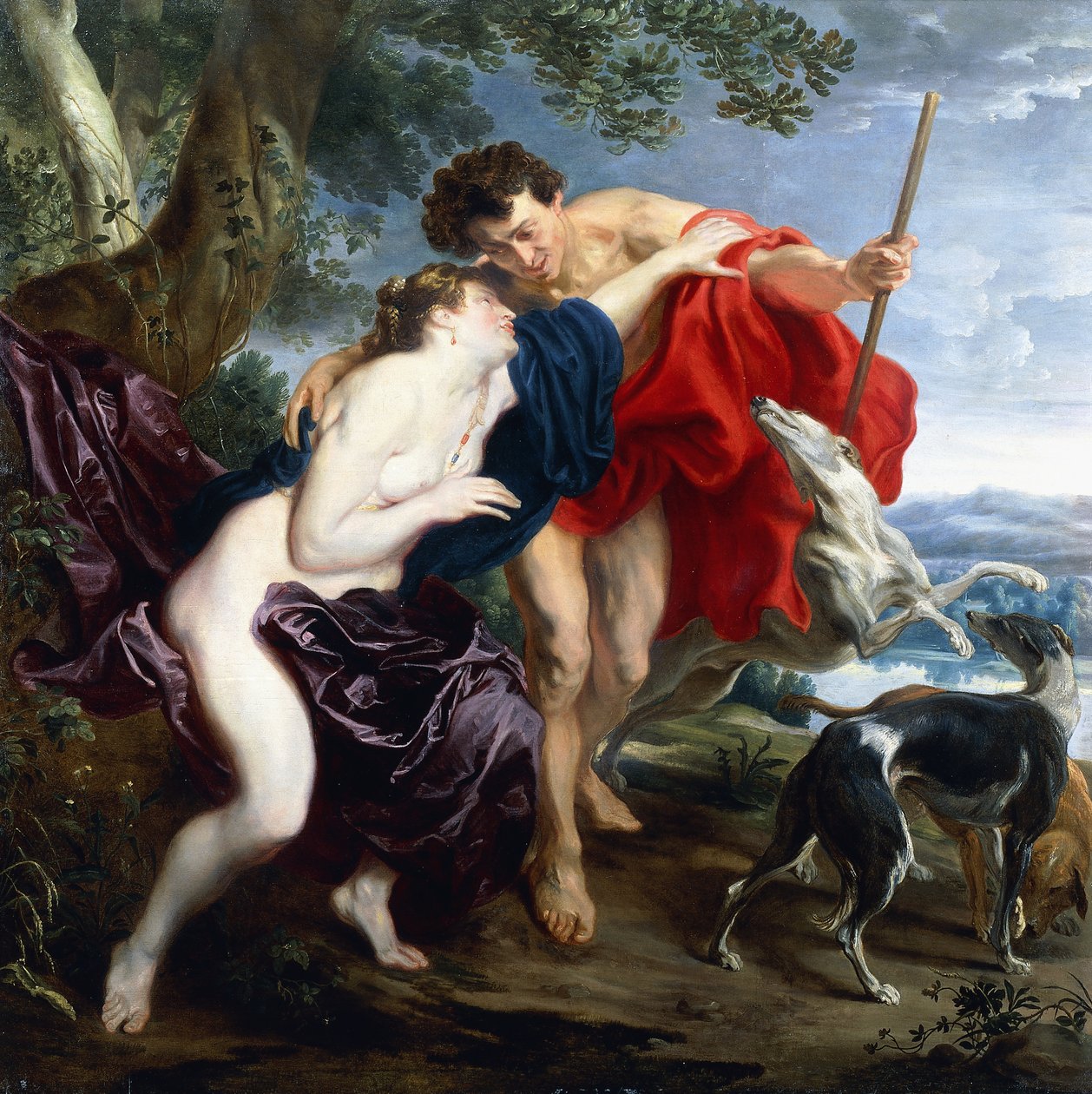 Vénusz és Adonisz, 1621 alkotó: Anthony van Dyck