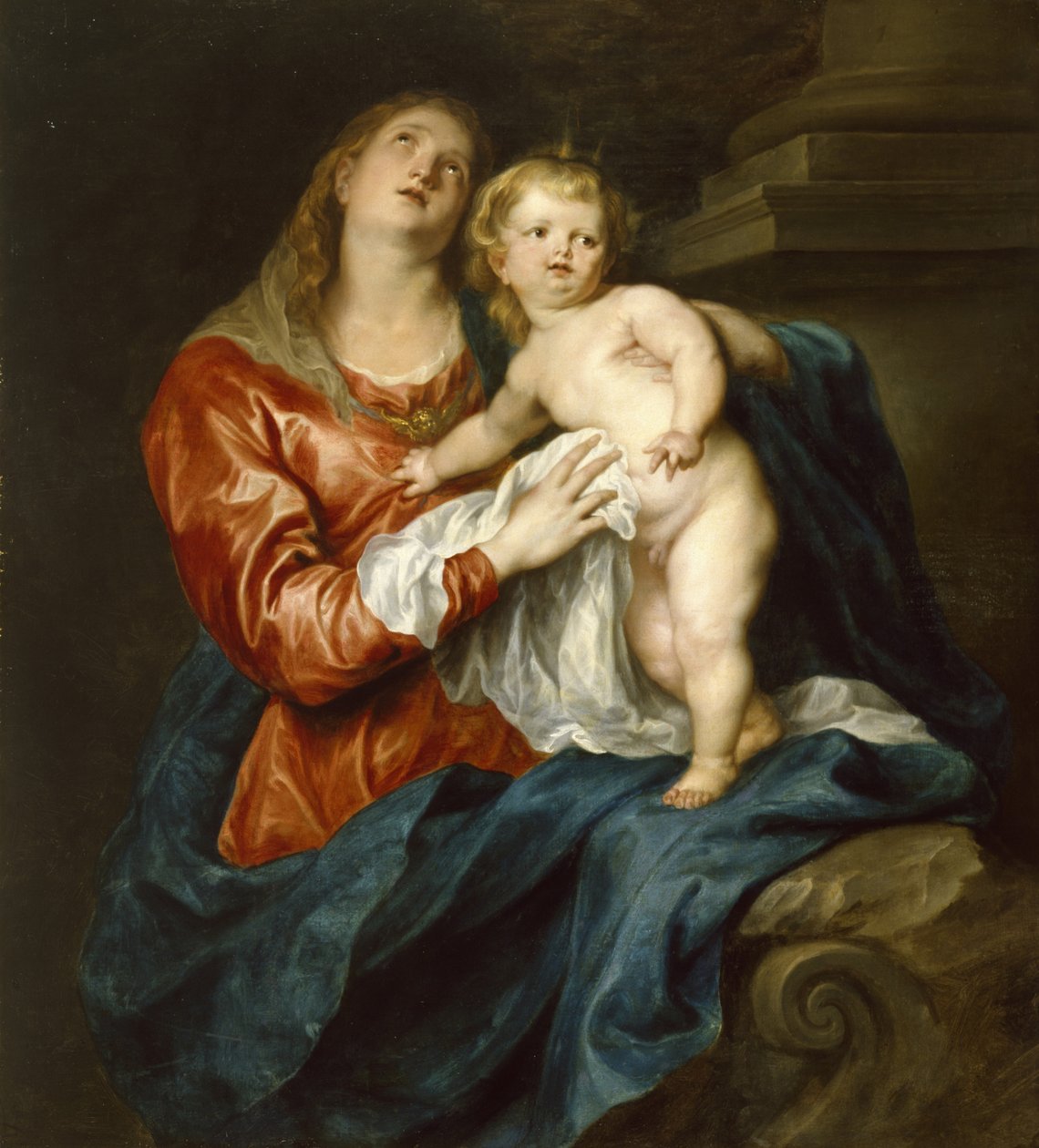 Szűz és gyermek, 1630-32 körül alkotó: Anthony van Dyck