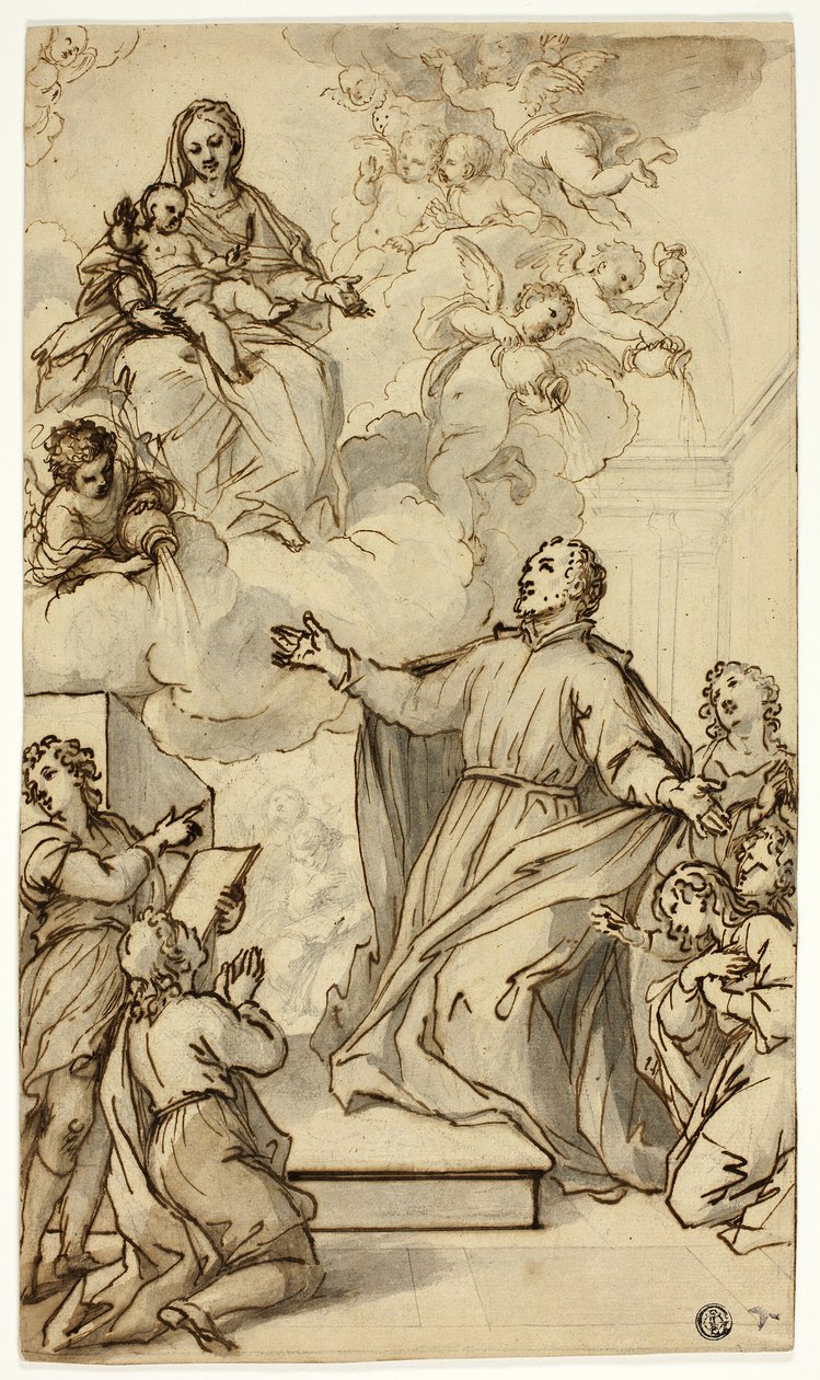 Philip Neri látomása alkotó: Anthony van Dyck