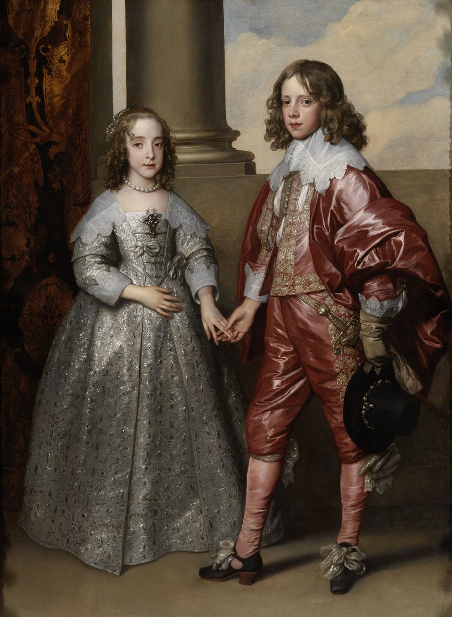 II. Vilmos, Orange hercege és menyasszonya, Stuart Mária alkotó: Anthony van Dyck