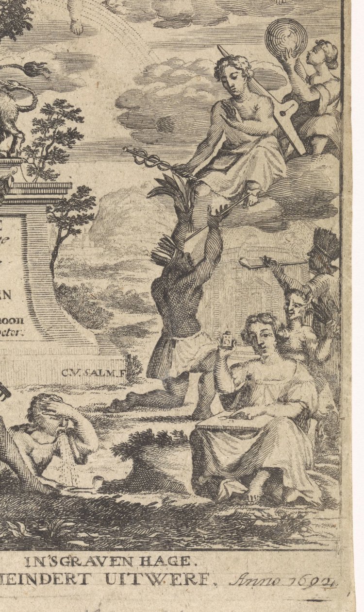 A botanika allegóriája Címlap: Theodorus Schoon, A növények valódi gyakorlata és elemzése, 1692 alkotó: Anthony van Zijlvelt