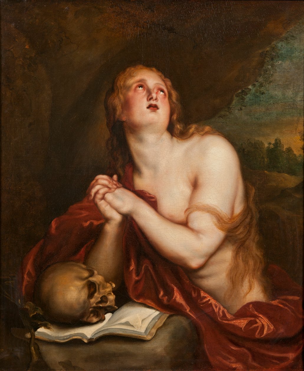A bűnbánó Szent Mária Magdolna, 1630-40 körül alkotó: Anthony van workshop of Dyck