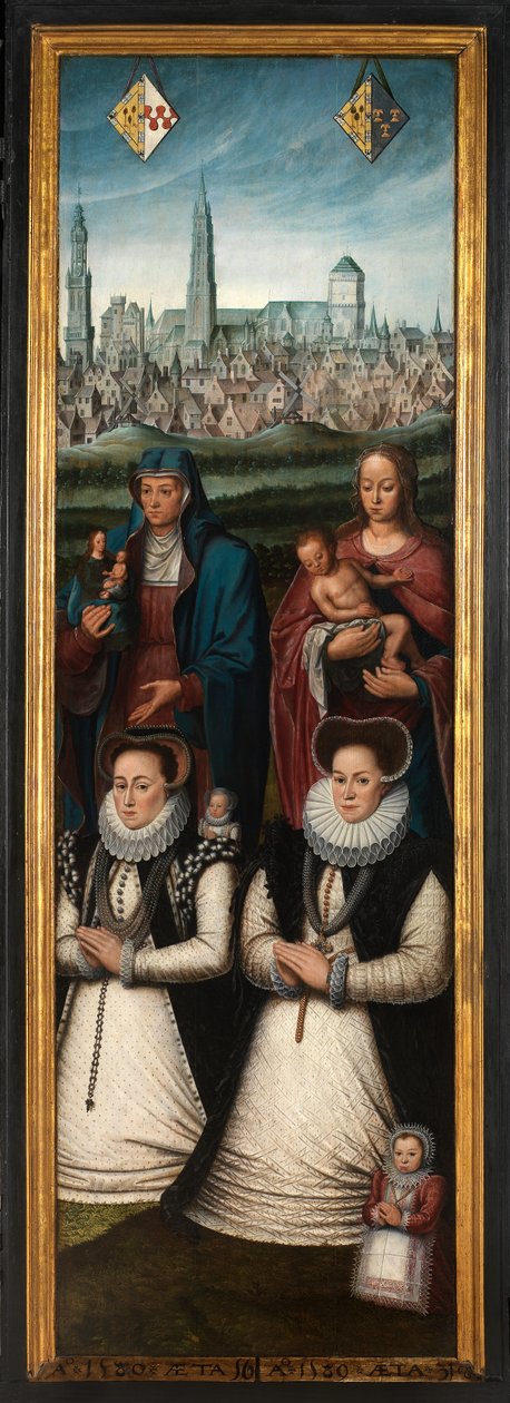 Részlet Juan Pardo II és felesége, Anna Ingenieulandt és Maria Anchemant portréjából alkotó: Anthuenis (1536 1613) Claeissins or Claeissens