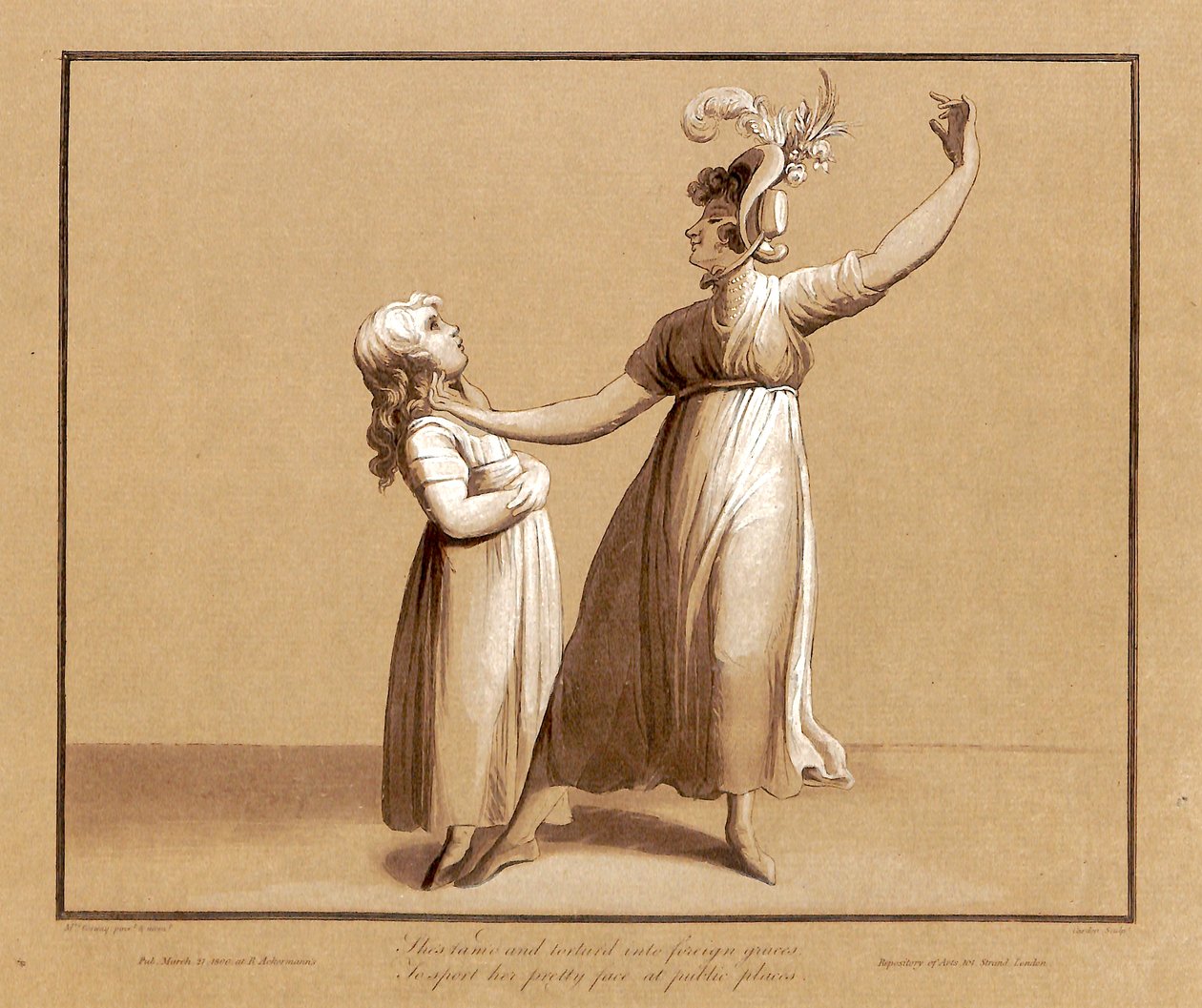 Sarah Siddons portréja, aki Samuel Rogers versét hirdeti 1795 április 27 -én alkotó: Antoine Cardon