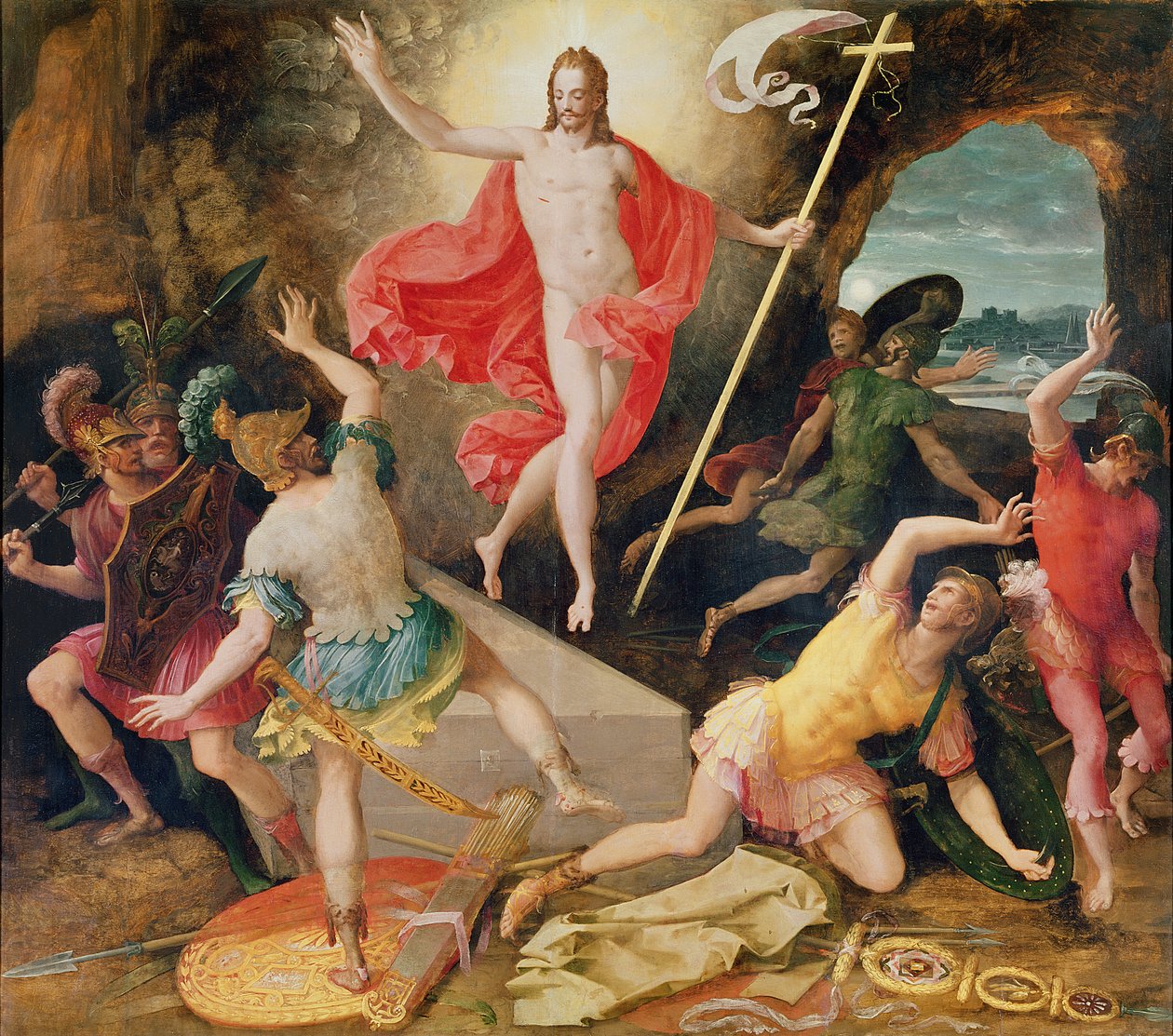 Krisztus feltámadása, 1594 körül alkotó: Antoine Caron