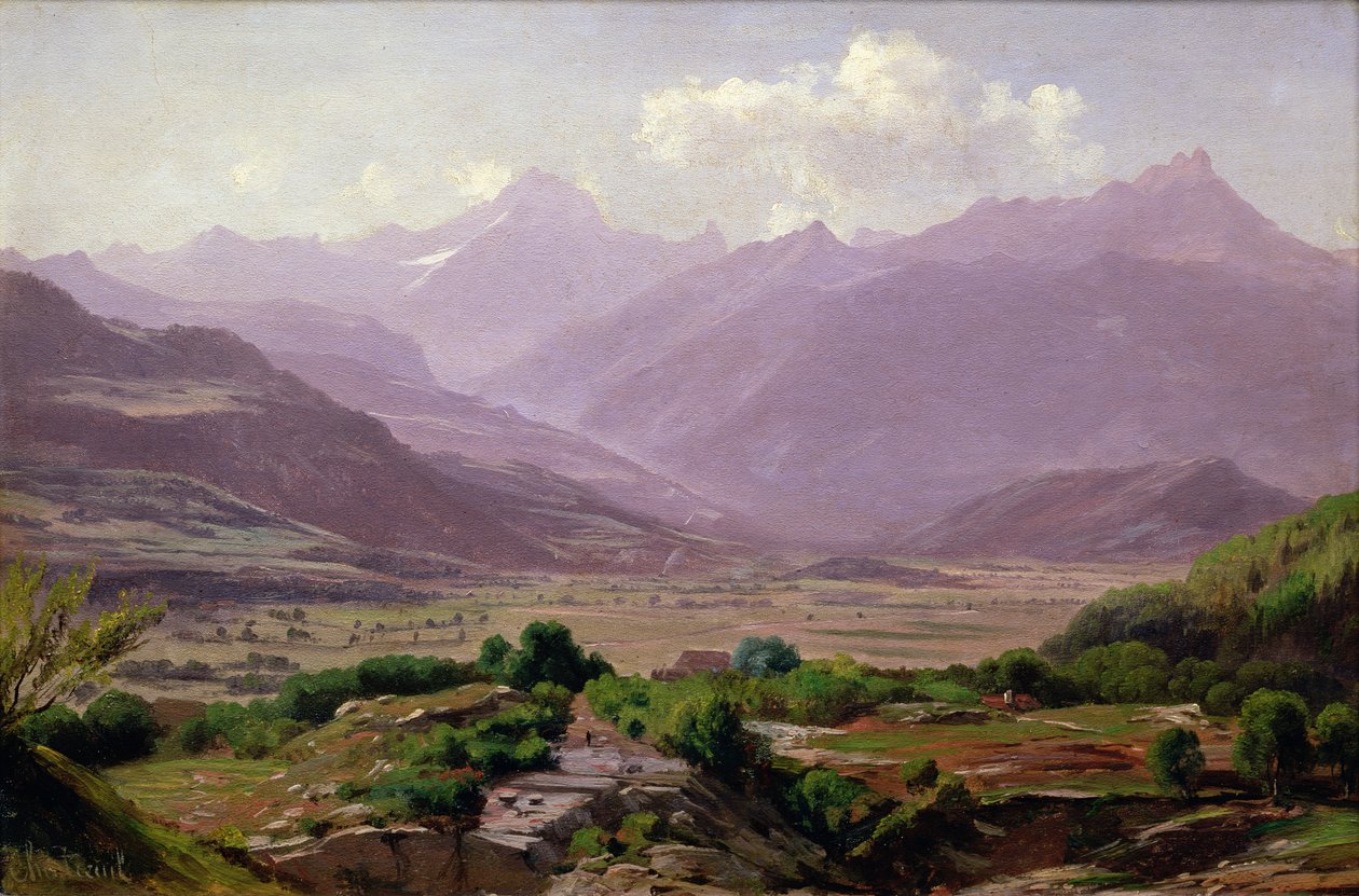 Egy völgy hajnalban, 1852 alkotó: Antoine Chintreuil