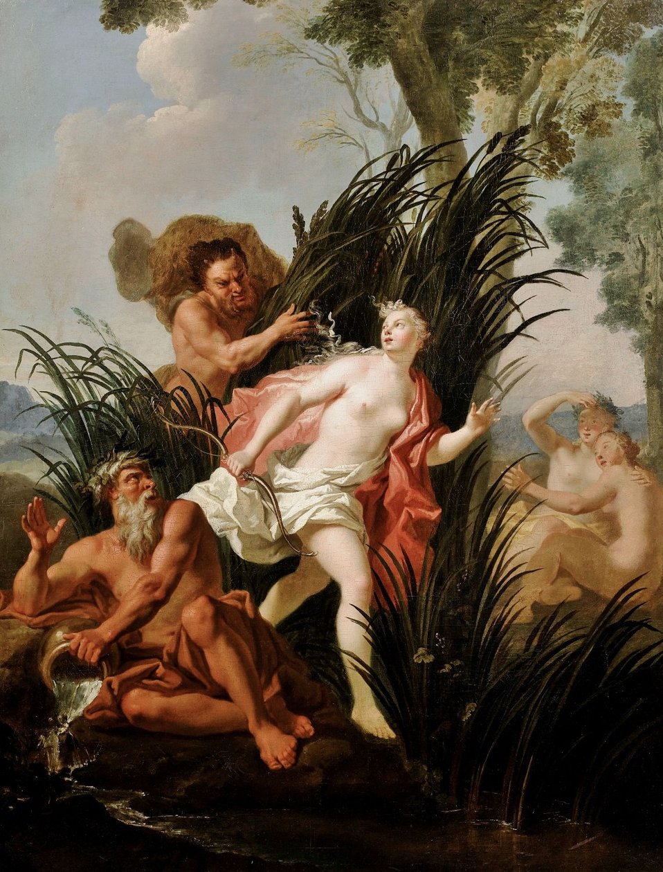 Alfeusz üldözi Arethusant alkotó: Charles Antoine Coypel