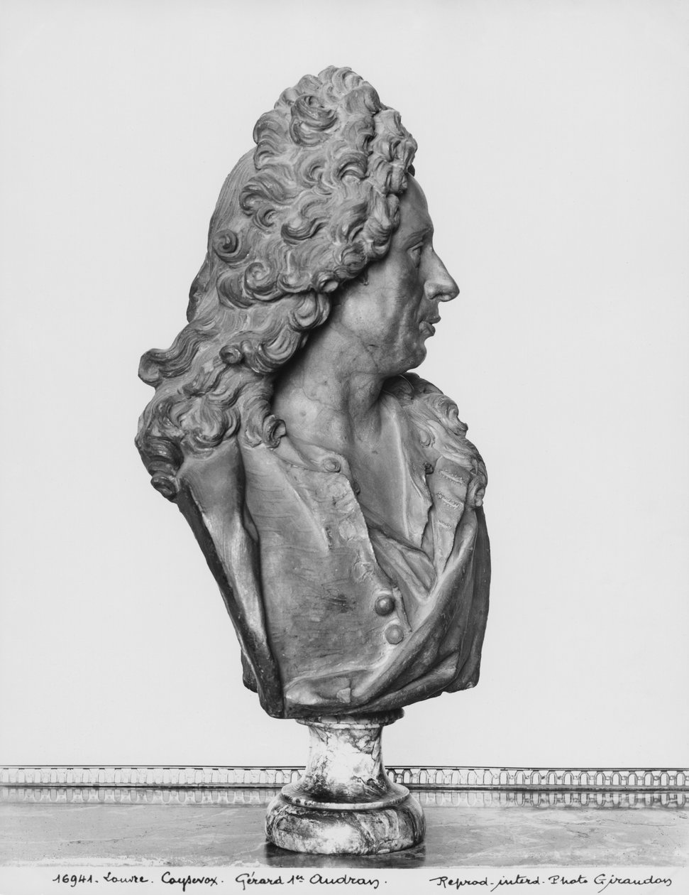 Gerard Audran mellszobra (márvány) alkotó: Antoine Coysevox