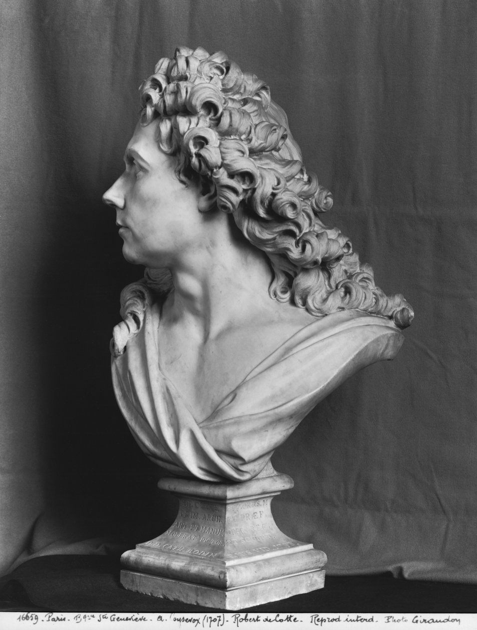 Robert de Cotte mellszobra, 1707 (lásd még 346009, 346010) (márvány) alkotó: Antoine Coysevox