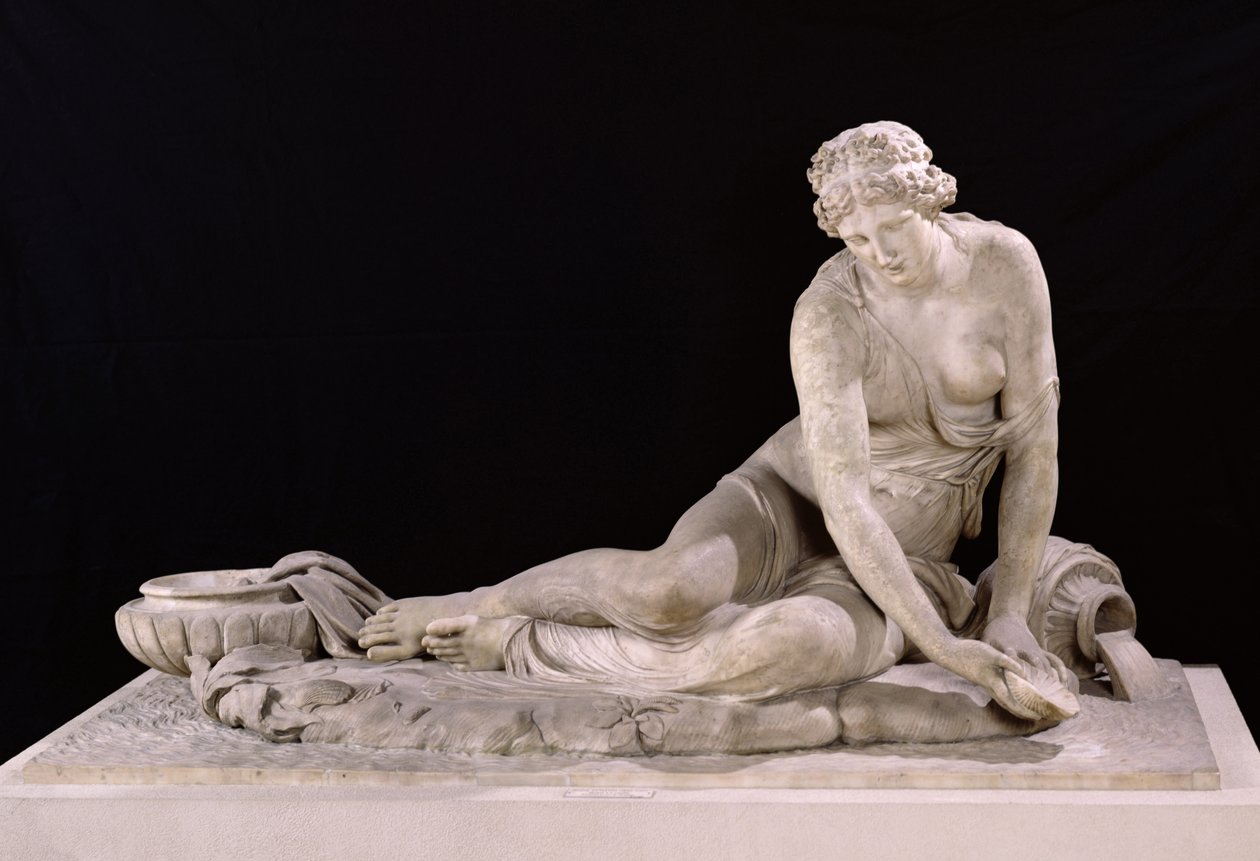 Nymfa kagylóval, 1683-85 (márvány) alkotó: Antoine Coysevox