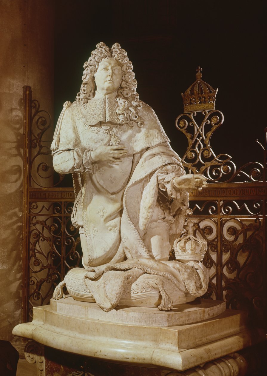 Lajos fogadalma (1601-43) XIV. Lajos (1638-1715) részlete 1715 (márvány) alkotó: Antoine Coysevox