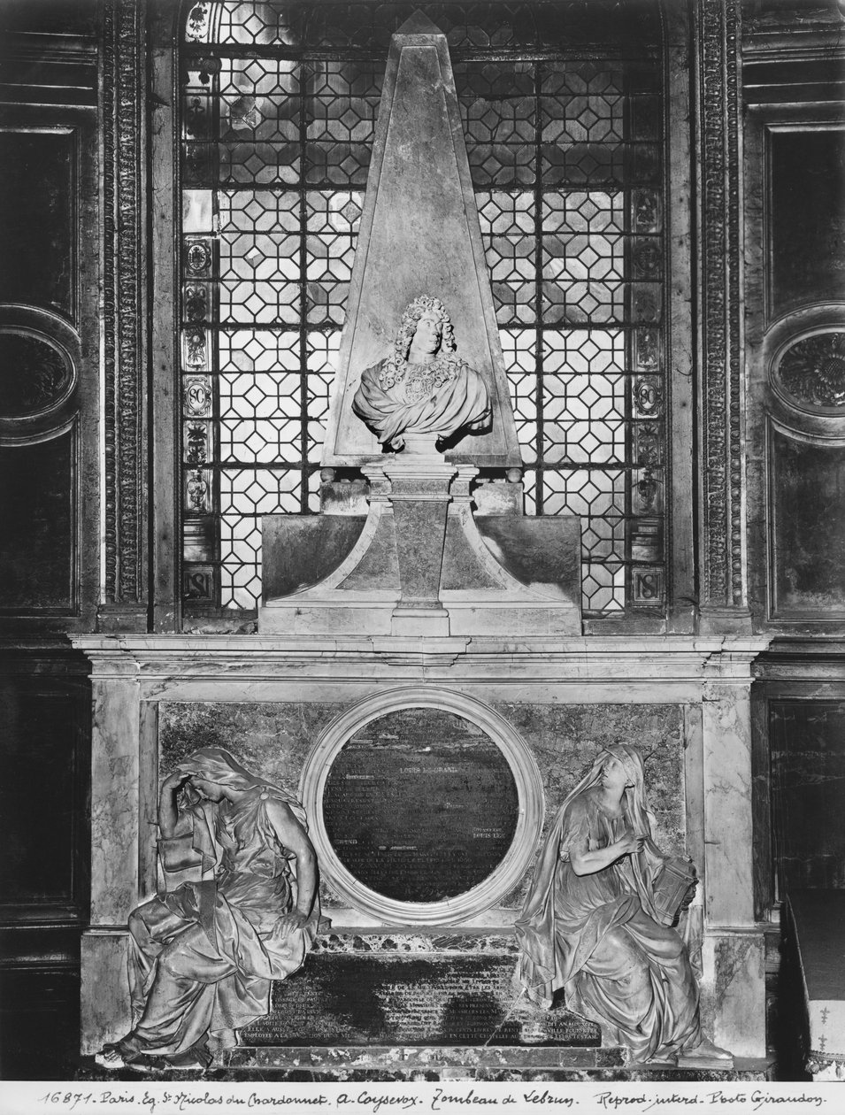 Charles Le Brun és felesége, Suzanne Butay sírja, 1692 (lásd még 346019) (márvány) alkotó: Antoine Coysevox