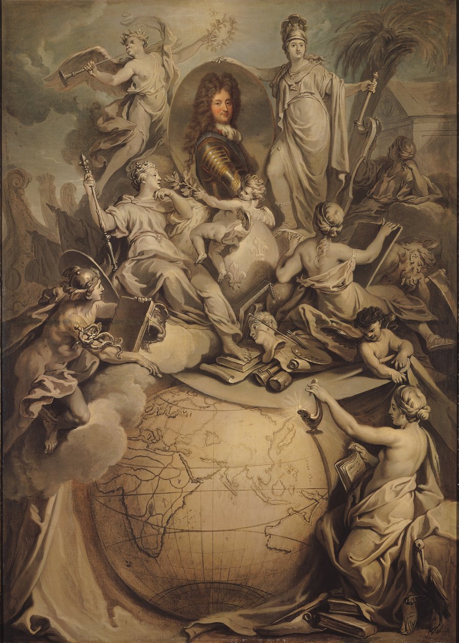 II. Fülöp (1674-1723) orléans-i herceg allegóriája, 1718 alkotó: Antoine Dieu