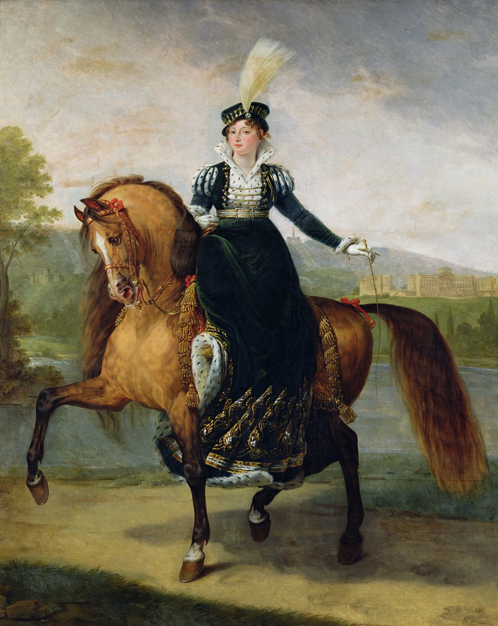 Catherine de Wurtemberg lovas portréja alkotó: Antoine Jean Gros