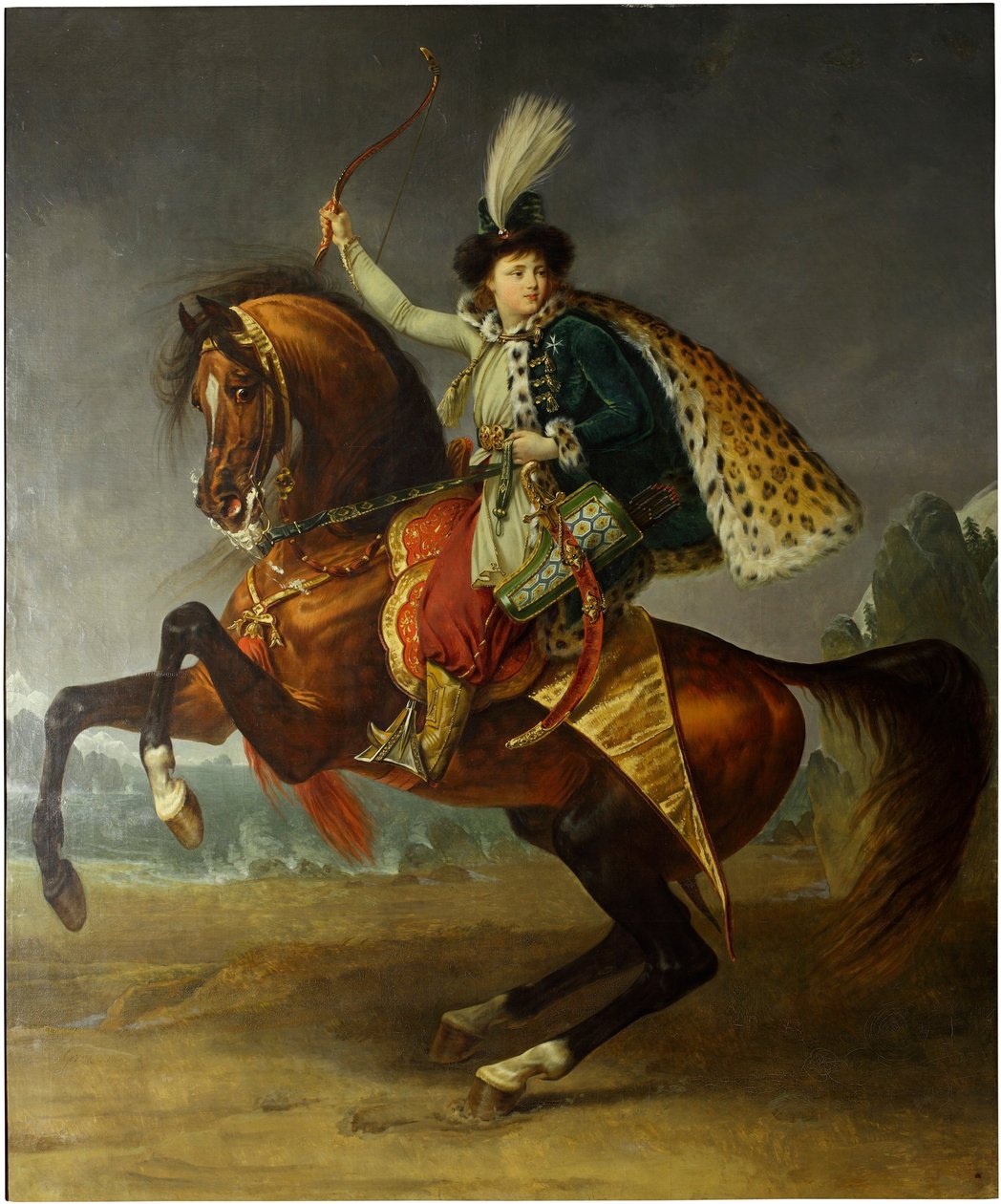 Borisz Juszupov herceg lovasportréja alkotó: Antoine Jean Gros