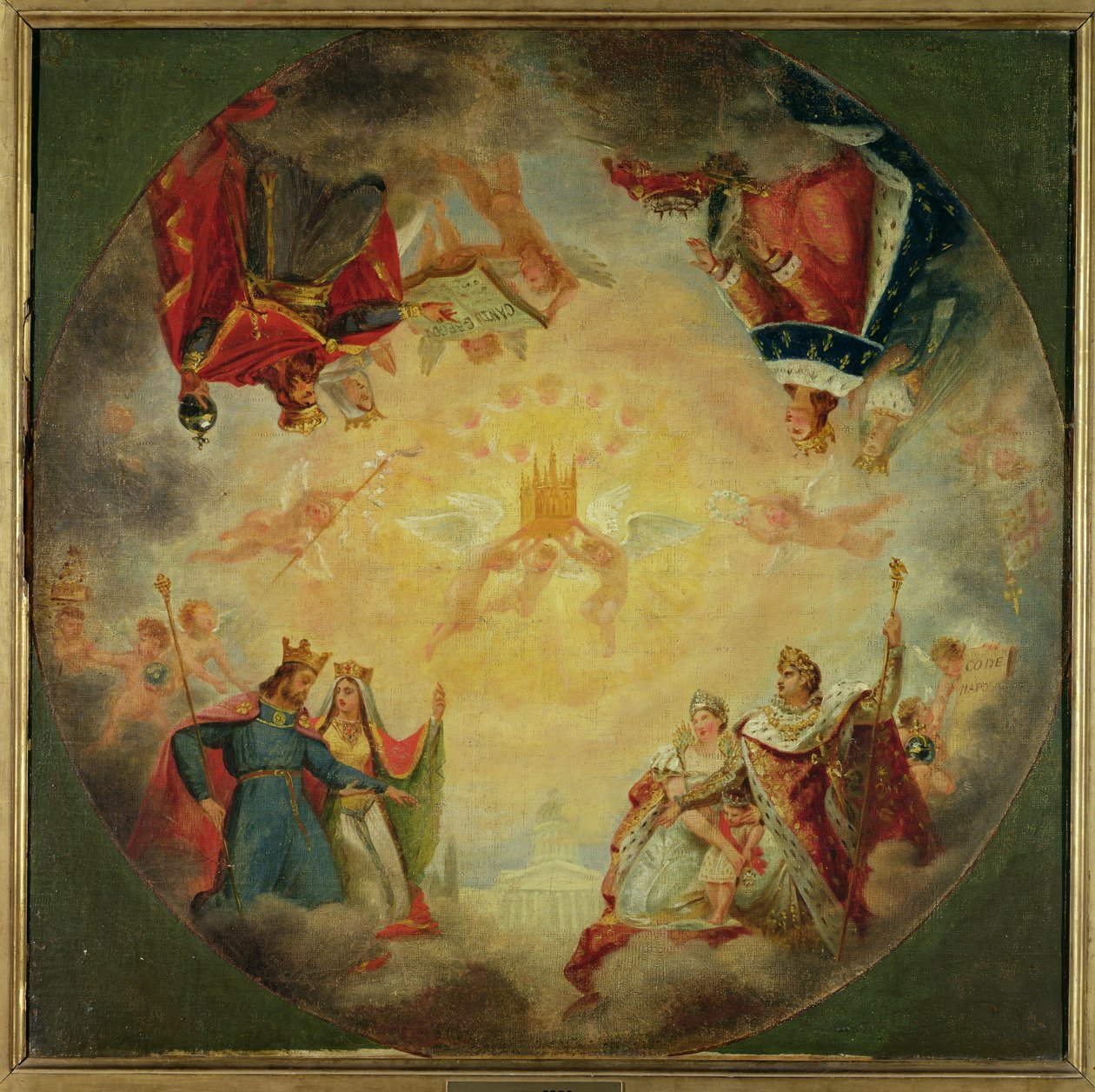St. Genevieve dicsősége, tanulmány a Pantheon kupolájához, 1812 körül alkotó: Antoine Jean Gros
