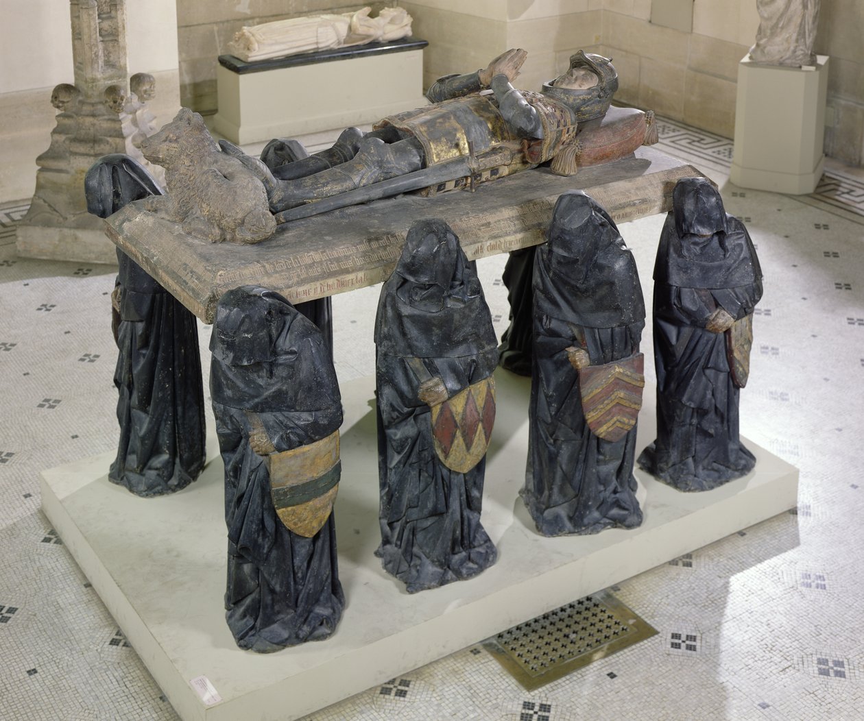 Philippe Pot (1428-94) sírja a Citeaux-i apátságból, 1480-83 körül (polikróm kő) (lásd még: 98041) alkotó: Antoine Le Moiturier