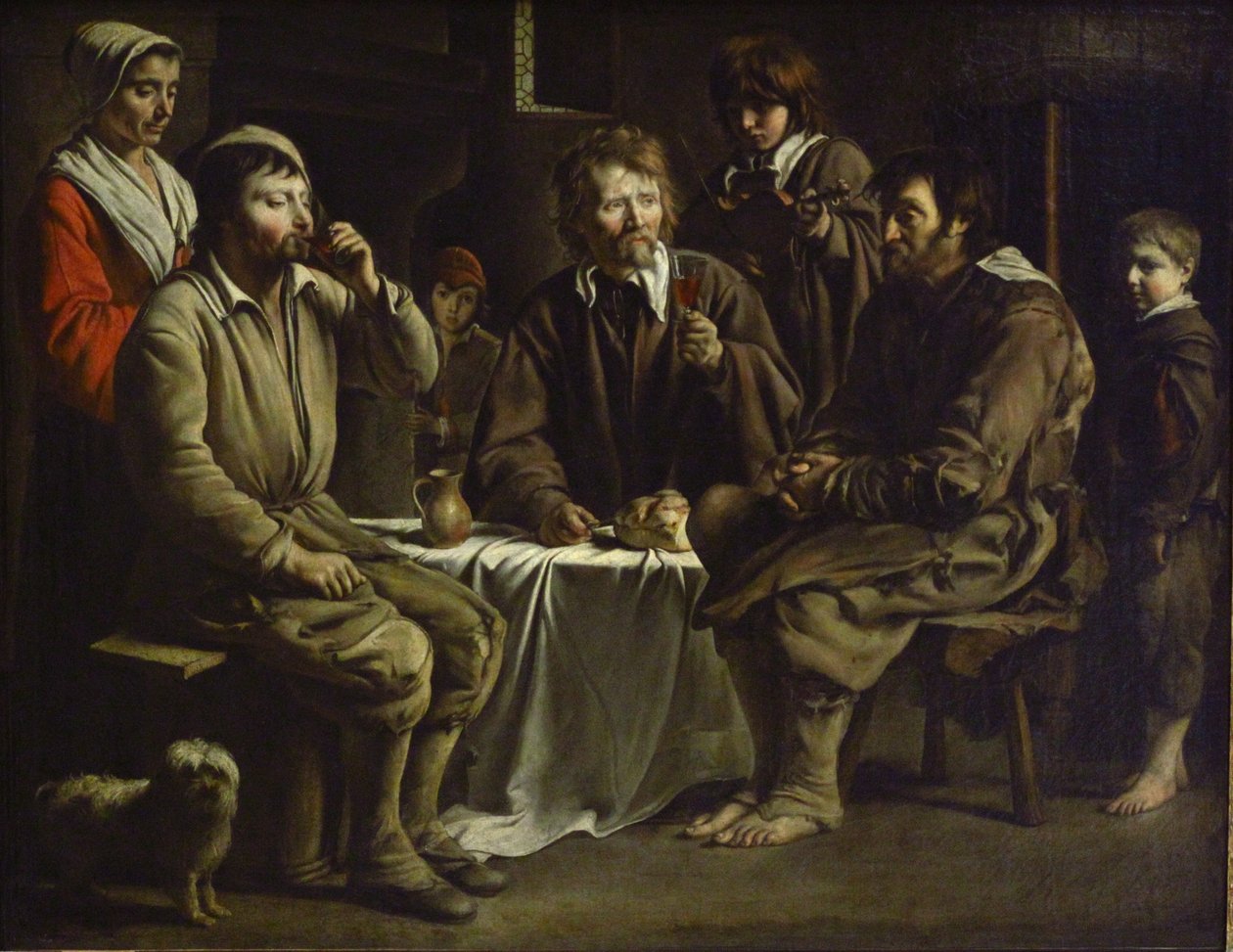 Paraszti étkezés alkotó: Antoine Le Nain