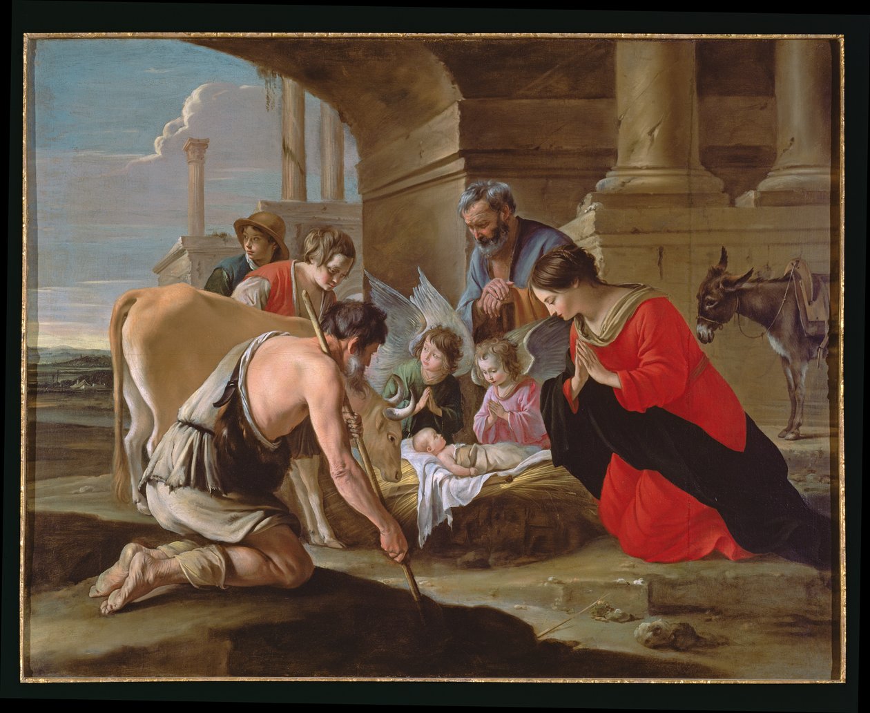 A Pásztorok imádása, 1638 körül (lásd még: 99452 és 495750) alkotó: Antoine Le Nain