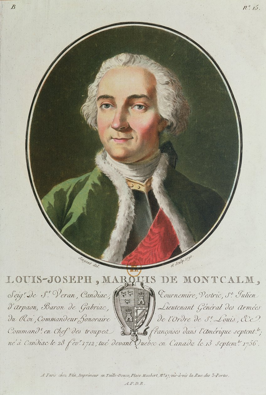 Louis-Joseph de Montcalm (1712-59) 1790 alkotó: Antoine Louis Francois Sergent Marceau
