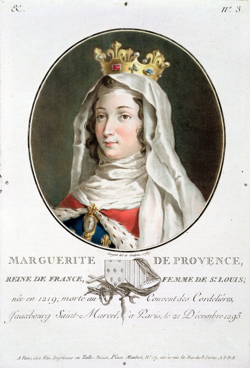 Provence-i Margit (1219-95) portréja, 1787 alkotó: Antoine Louis Francois Sergent Marceau