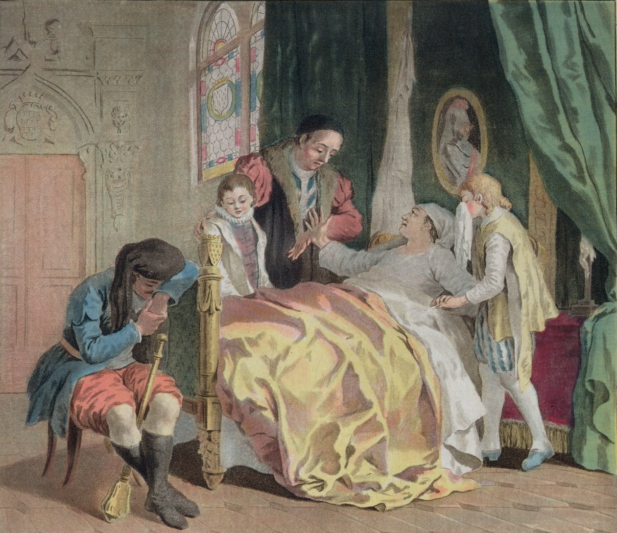 Jean V, Bretagne hercege (1389-1442), Olivier Clisson megbízása gyermekei gondozásával, 1788 alkotó: Antoine Louis Francois Sergent Marceau
