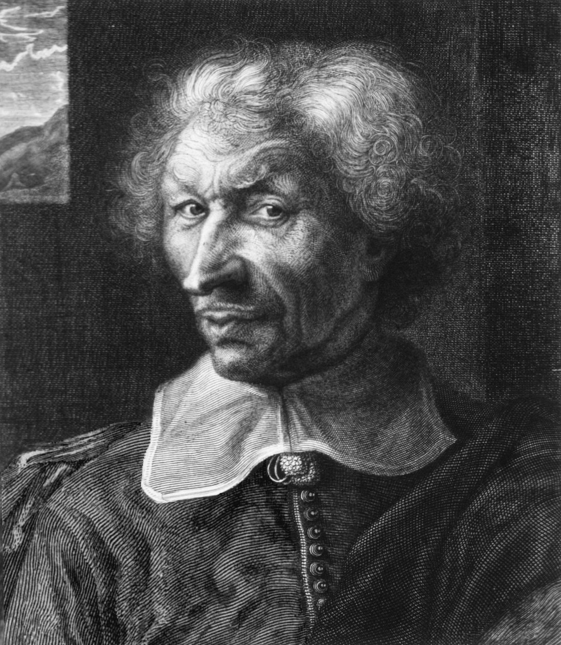 Guy Patin arcképe (1601–1672) alkotó: Antoine Masson