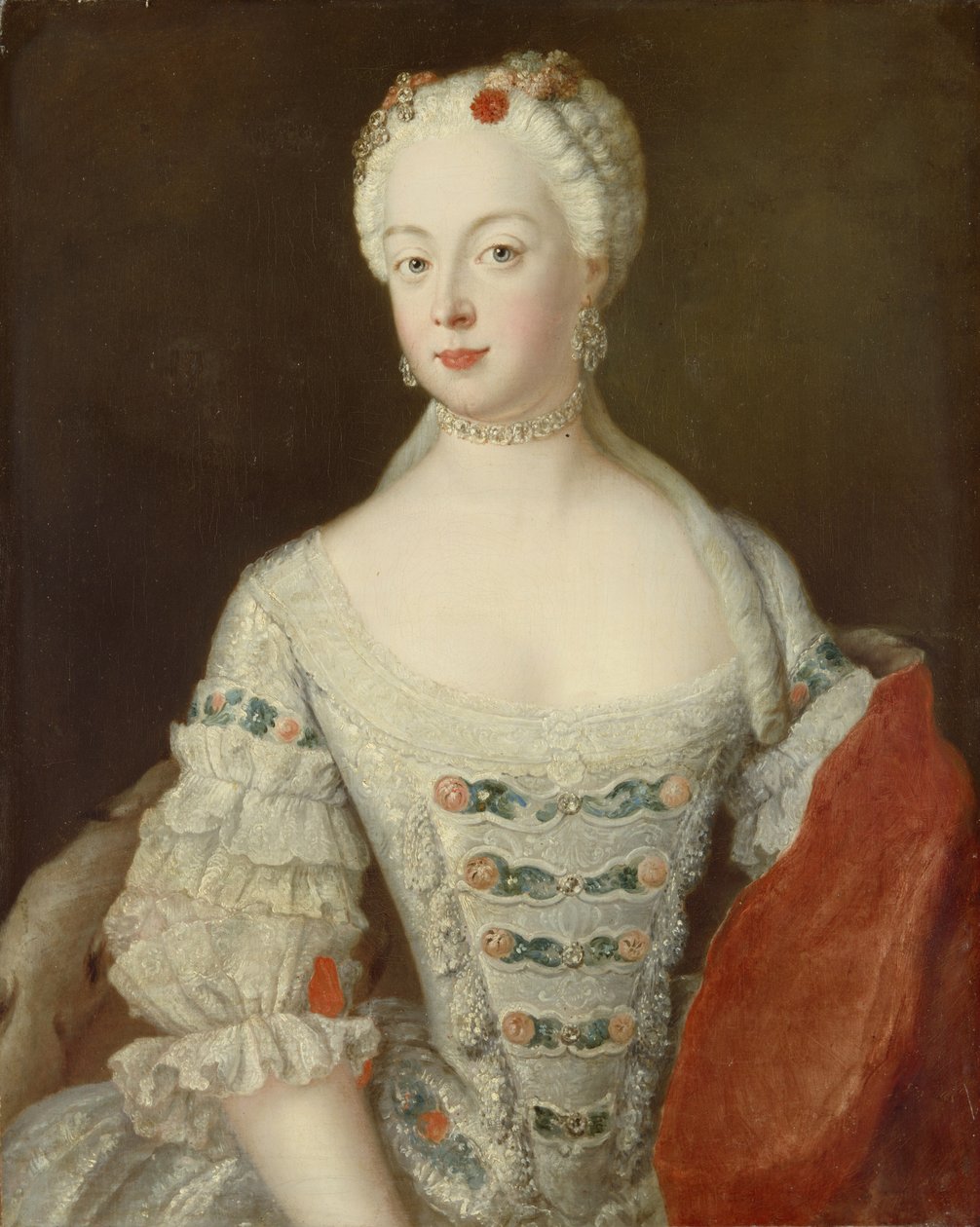 Erzsébet Christine porosz koronahercegnő, 1735 körül alkotó: Antoine Pesne