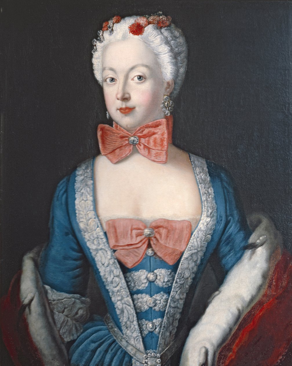 Erzsébet Christine porosz koronahercegnő, 1735 körül alkotó: Antoine Pesne