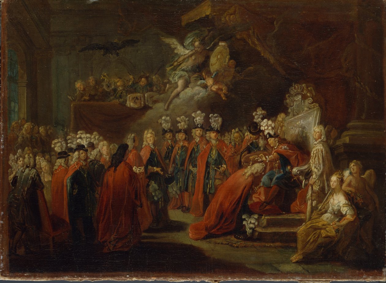 A Fekete Sas Rend alapítása alkotó: Antoine Pesne
