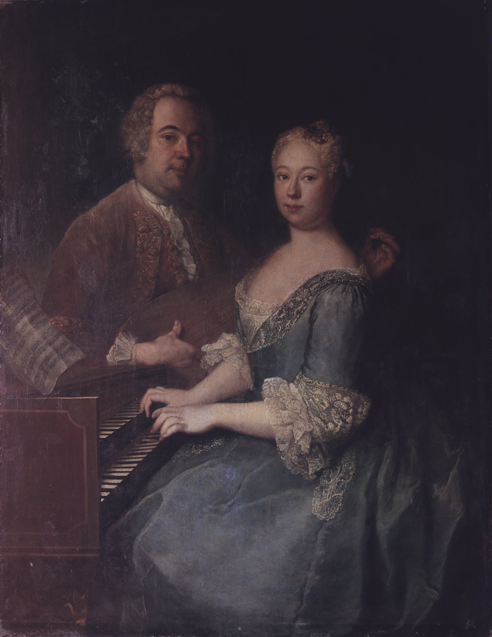 Karl-Heinrich Graun és felesége Anna-Louise, 1735 körül alkotó: Antoine Pesne