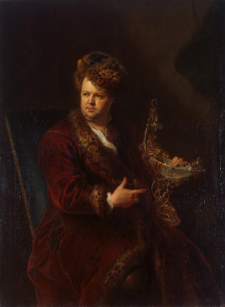 Johann Melchior Dinglinger arcképe alkotó: Antoine Pesne