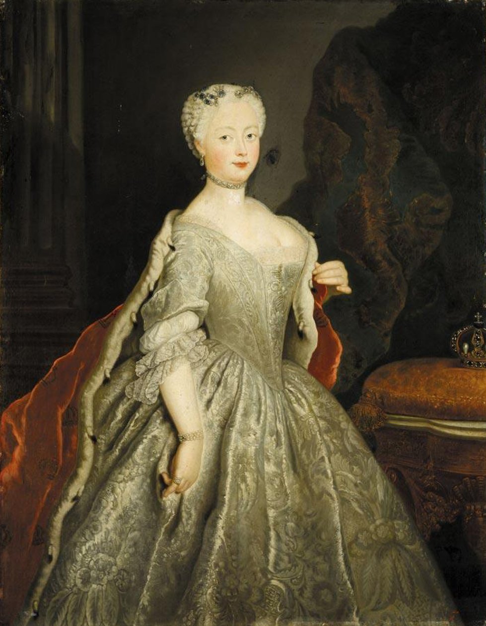 Brunswick-Bevern-i Erzsébet Krisztina porosz királynő portréja (1715-1797) alkotó: Antoine Pesne