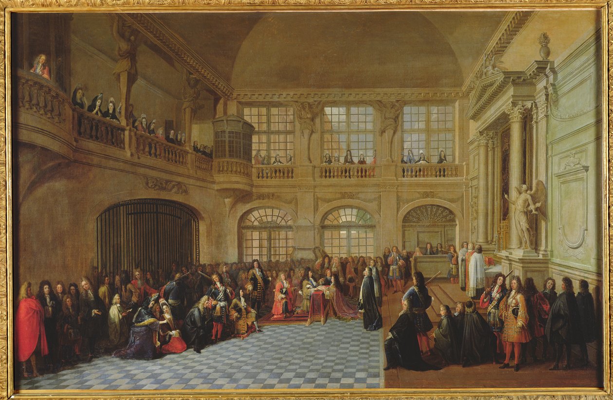 Philippe de Courcillon (1638-1720) Dangeau márki esküt tett XIV. Lajos királynak (1638-1715) 1695-ben, a 17. század végén alkotó: Antoine Pezey