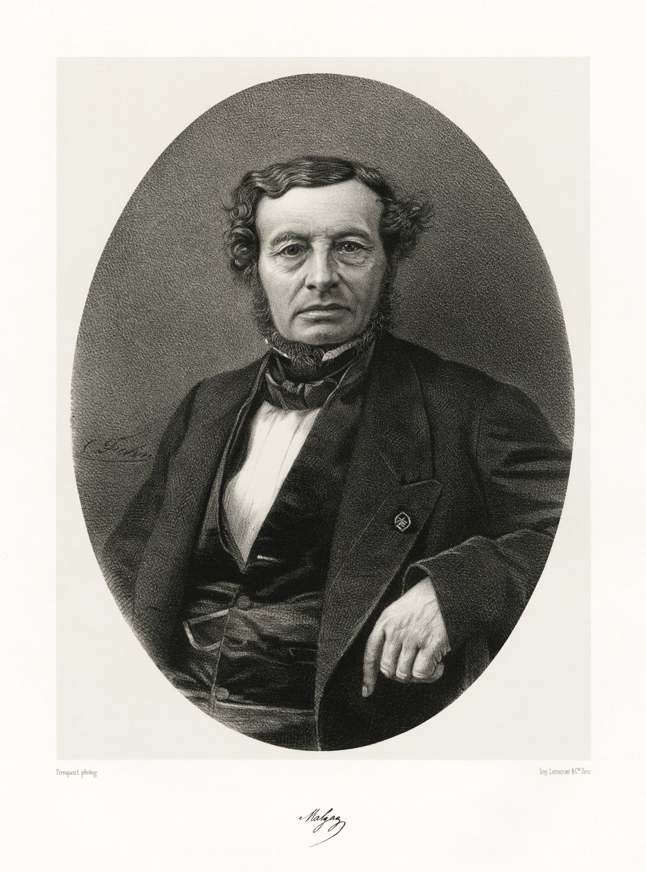 Joseph François Malgaigne, 1865-66 alkotó: Antoine Rene Trinquart