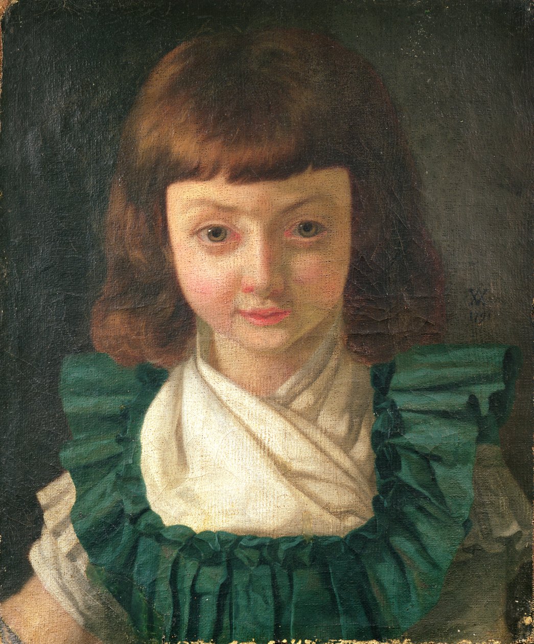 XVII. Lajos (1785-95) gyermekkori portréja, 1791 alkotó: Antoine Vestier