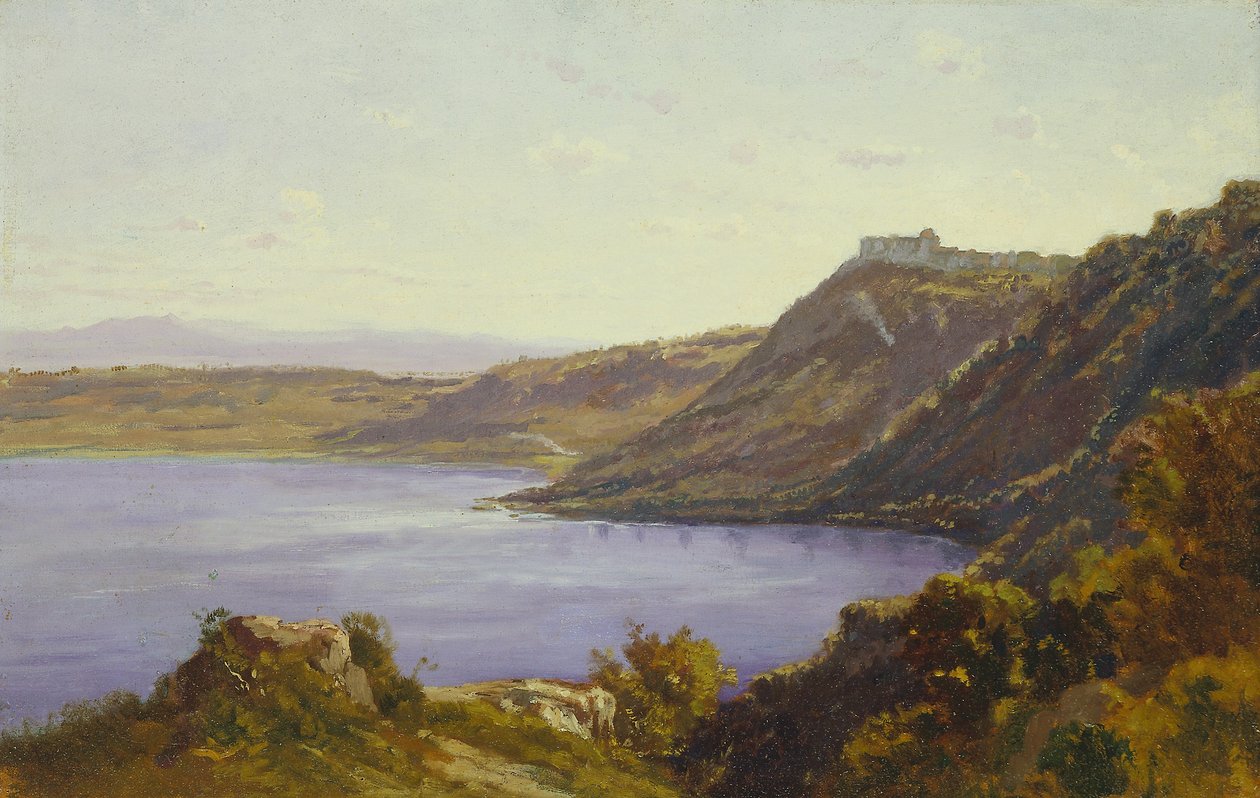 Az Albano-tó alkotó: Antoine Victor Edmond Joinville