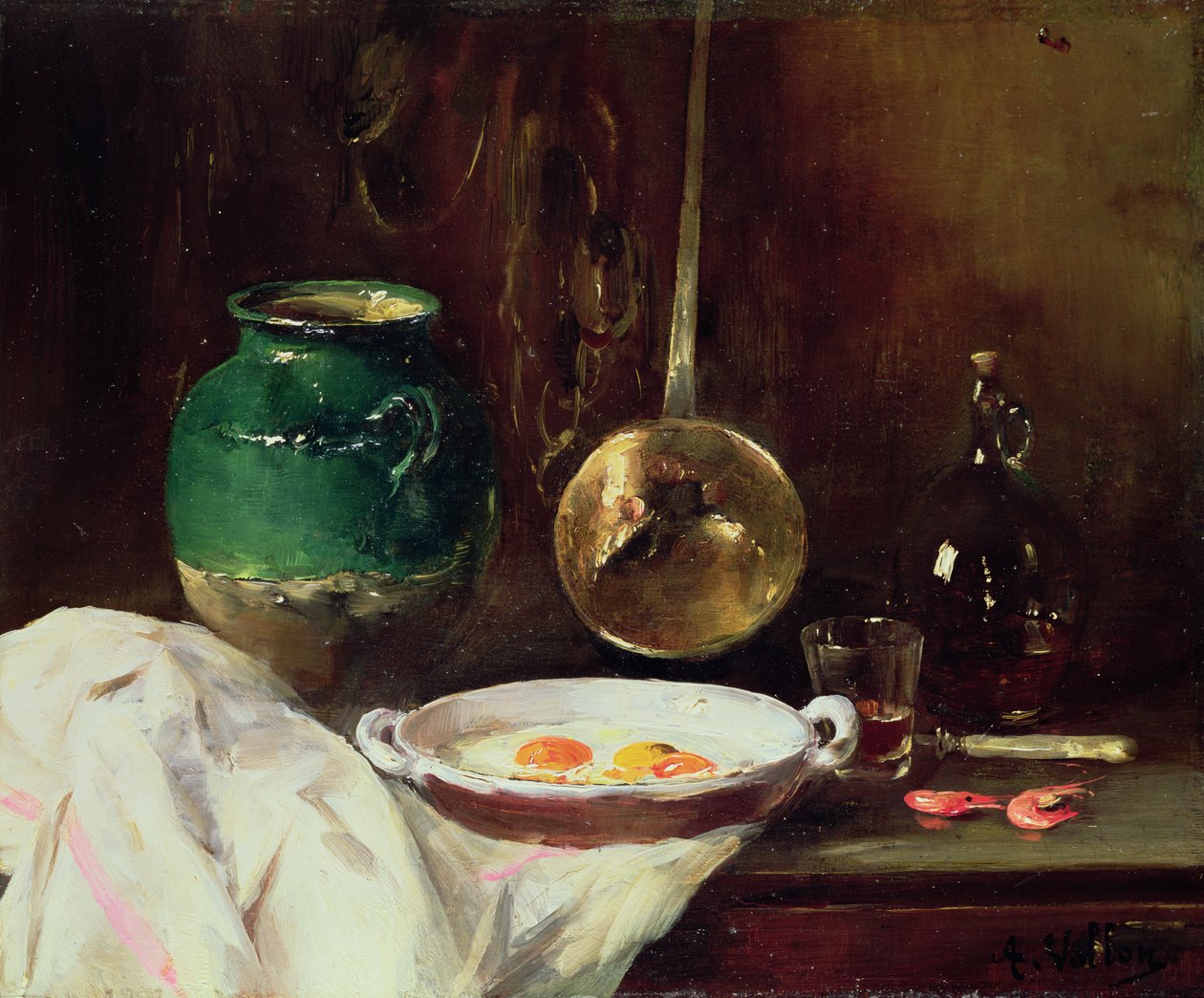 Csendélet alkotó: Antoine Vollon