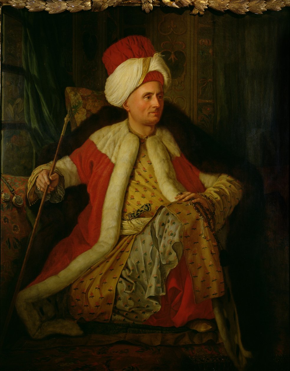 Charles Gravier (1717-87) Vergennes gróf keleti viseletben, 1766 alkotó: Antoine de Favray