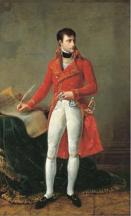 Bonaparte Napóleon arcképe, teljes hosszúságban, első konzulként alkotó: Antoine Jean Gros